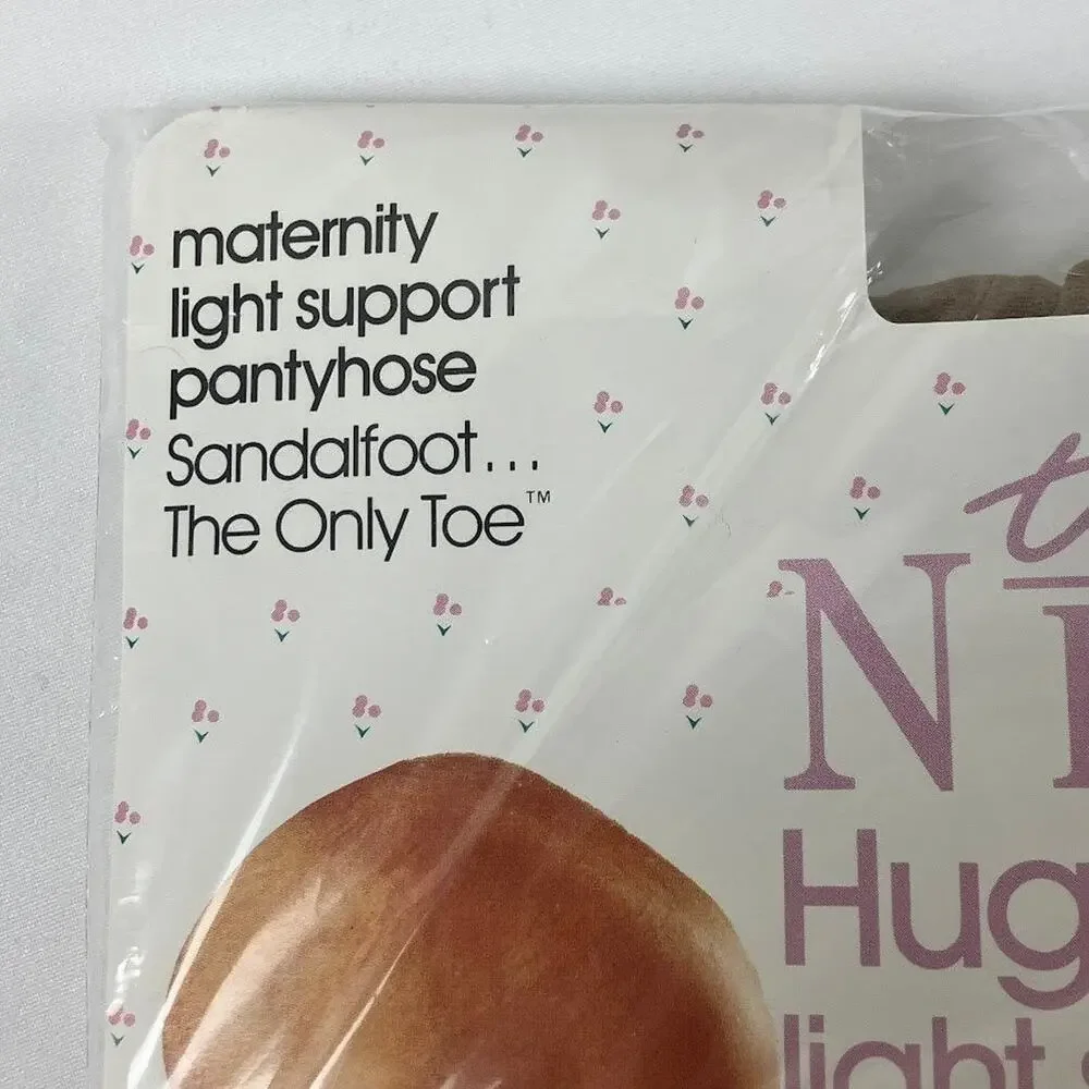 Vintage Sears Take Nine Maternity Pantyhose Tall Sandstone 2 Pair Deadstock